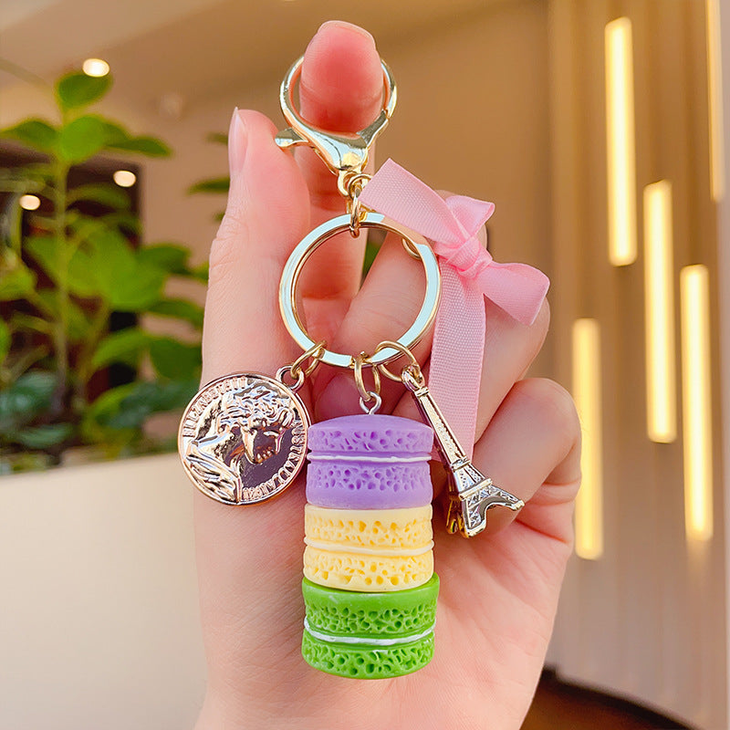 Wholesale Macaron Cute Resin Keychain